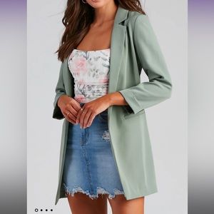 Green blazer